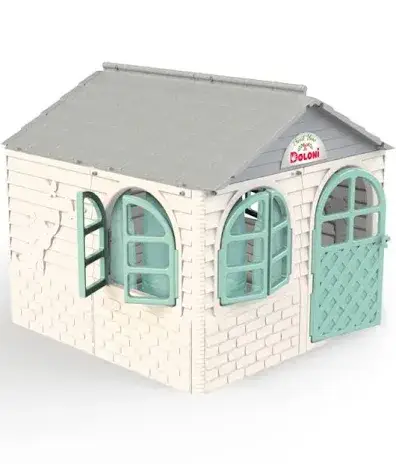 

Детский игровой домик со шторками, DOLONI-TOYS 02550/1/3 пластиковый средний Долони для детей