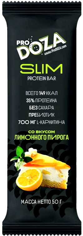 

Протеиновый батончик в глазури ProDoza Лимонный Пирог (50 грамм)
