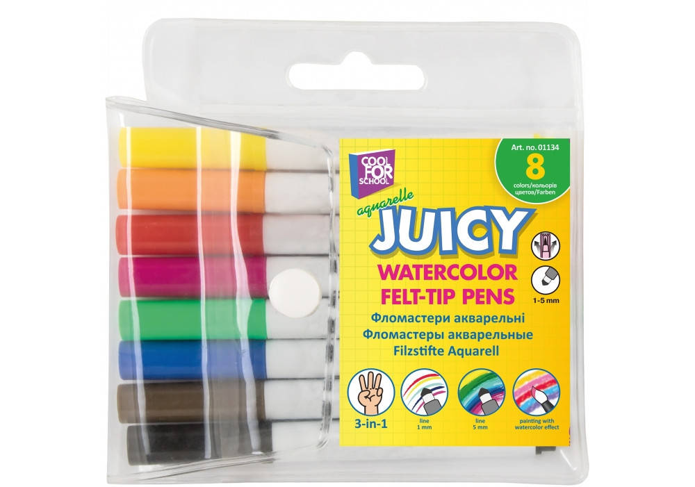 

Фломастери акварельні Juicy 8кол CF01134
