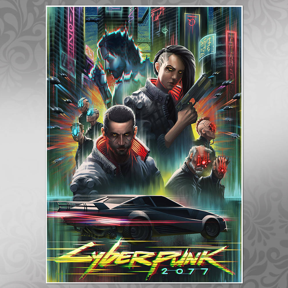 

Плакат Cyberpunk 2077 04