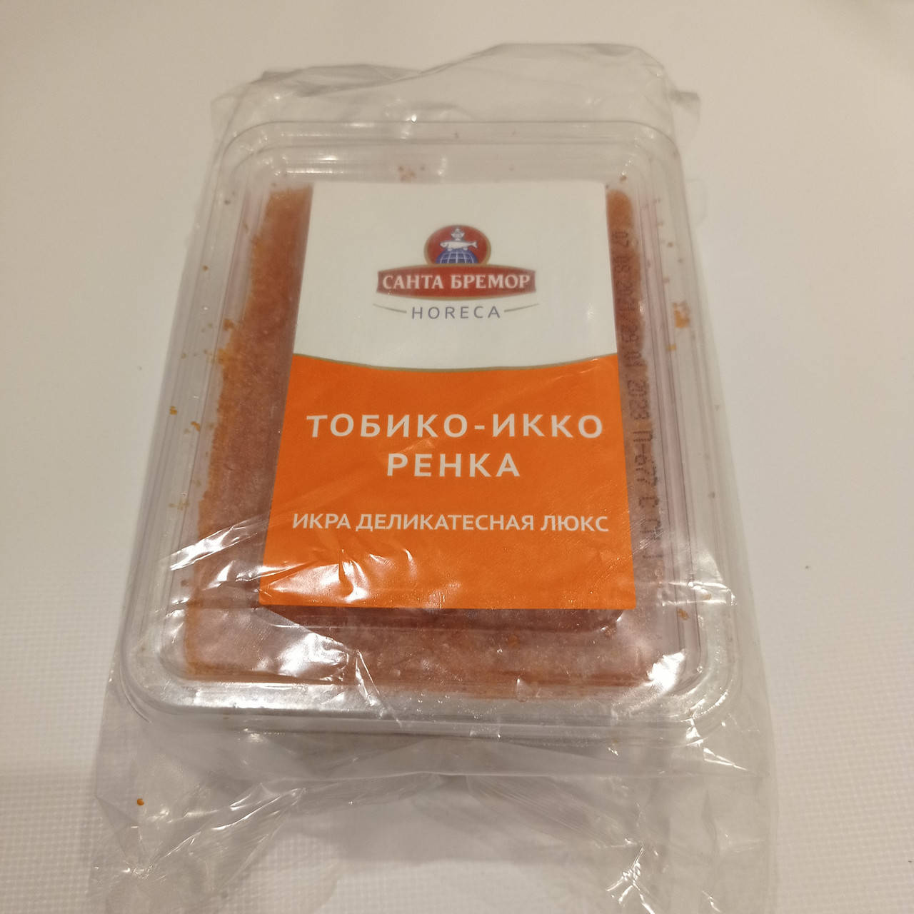 

Икра тобико оранжевая,санта бремор 0,5кг