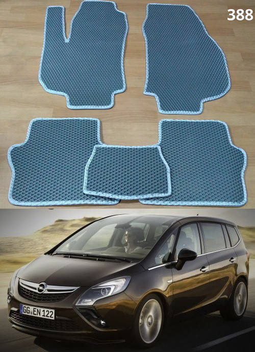 

Коврики ЕВА в салон Opel Zafira B '05-13, Черный