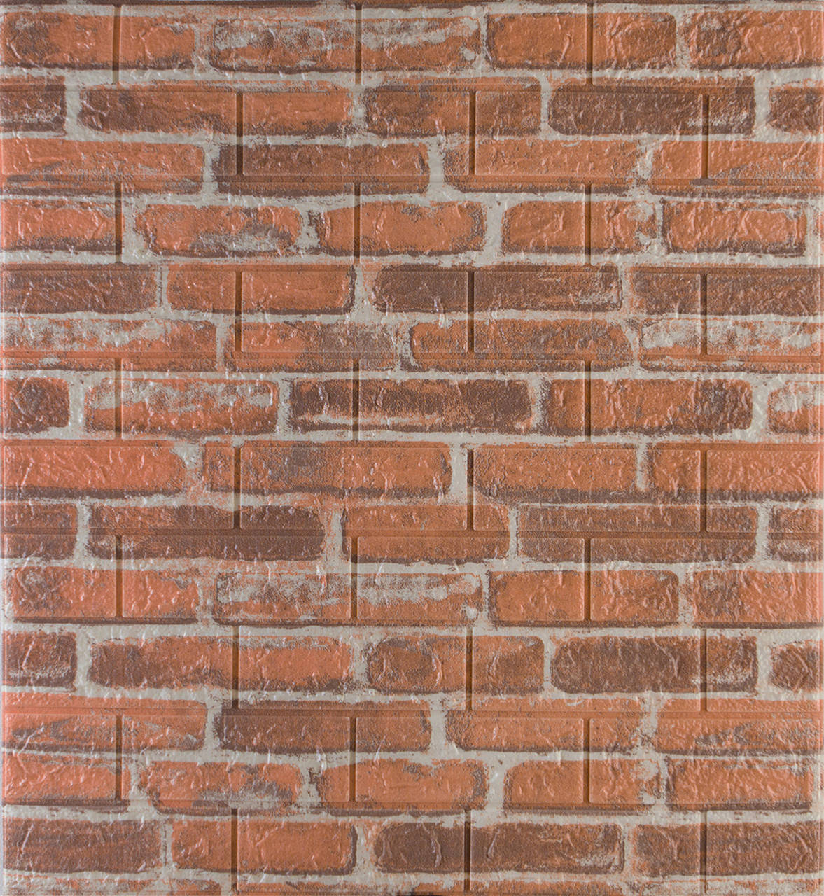 

Декоративная 3D панель под рыжий Екатеринославский кирпич, самоклейка 700x770x5мм (044)