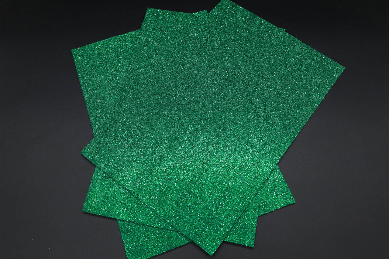 

Фоамиран для рукоделия с глитером. 2мм. Цвет зеленый.