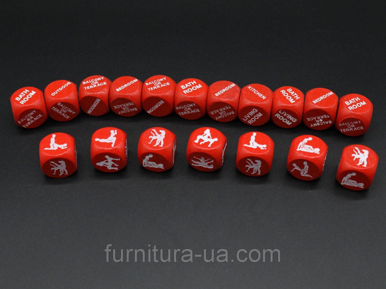 

Кости игральные. Камасутра. Пара 2шт. 20мм, Белый