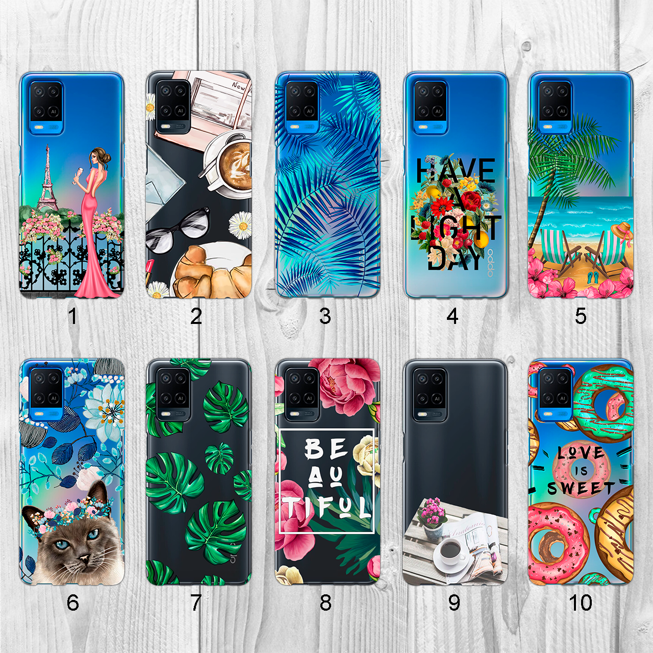 

Силиконовый чехол с рисунком для Oppo A54 4G (new collection)