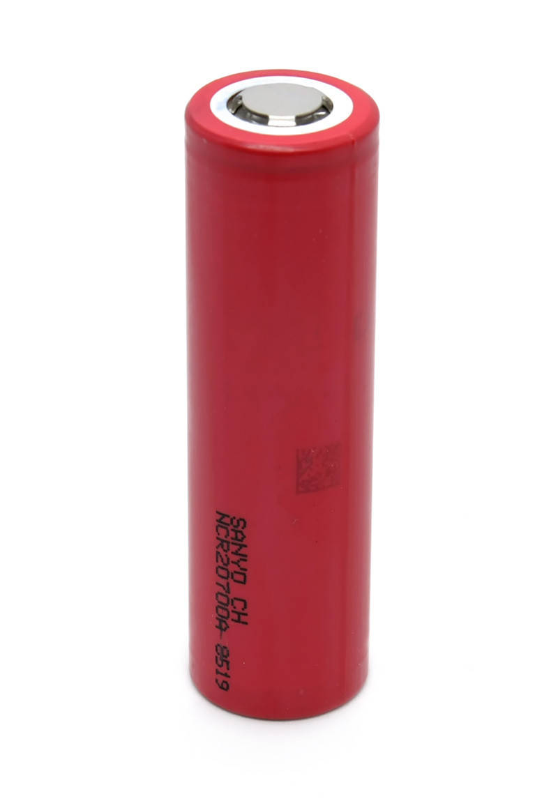 

Аккумулятор 20700 литий-ионный (Li-Ion) Sanyo NCR2070A 3100mAh, 30A, 4.2/3.7/2.5V, Red