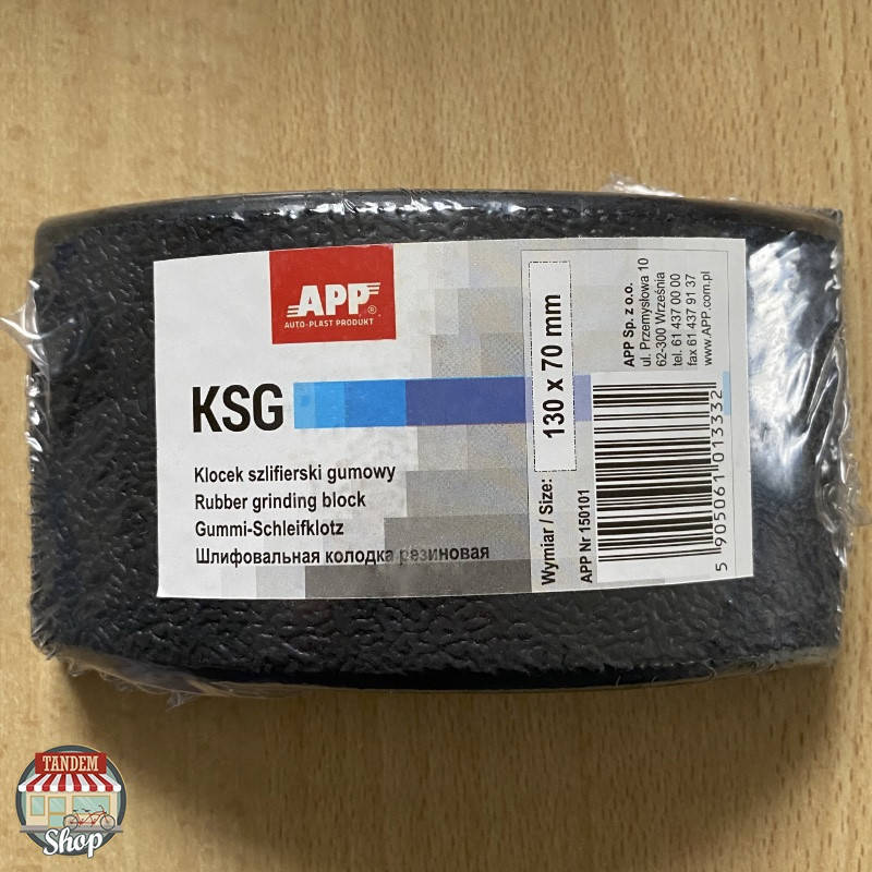 

Шлифовальная колодка резиновая APP KSG, 130 x 70 мм