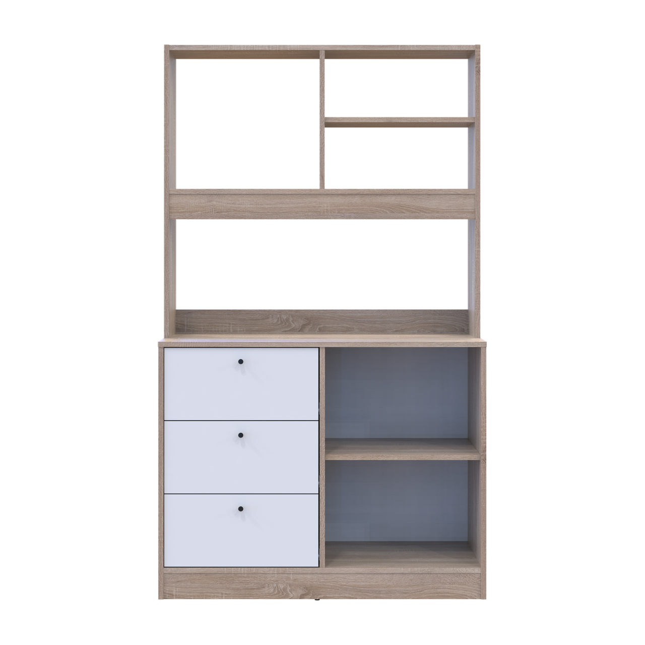 Міні-кухня Doros Лея Дуб сонома/Білий ДСП 100х43х171 (81359335) 5