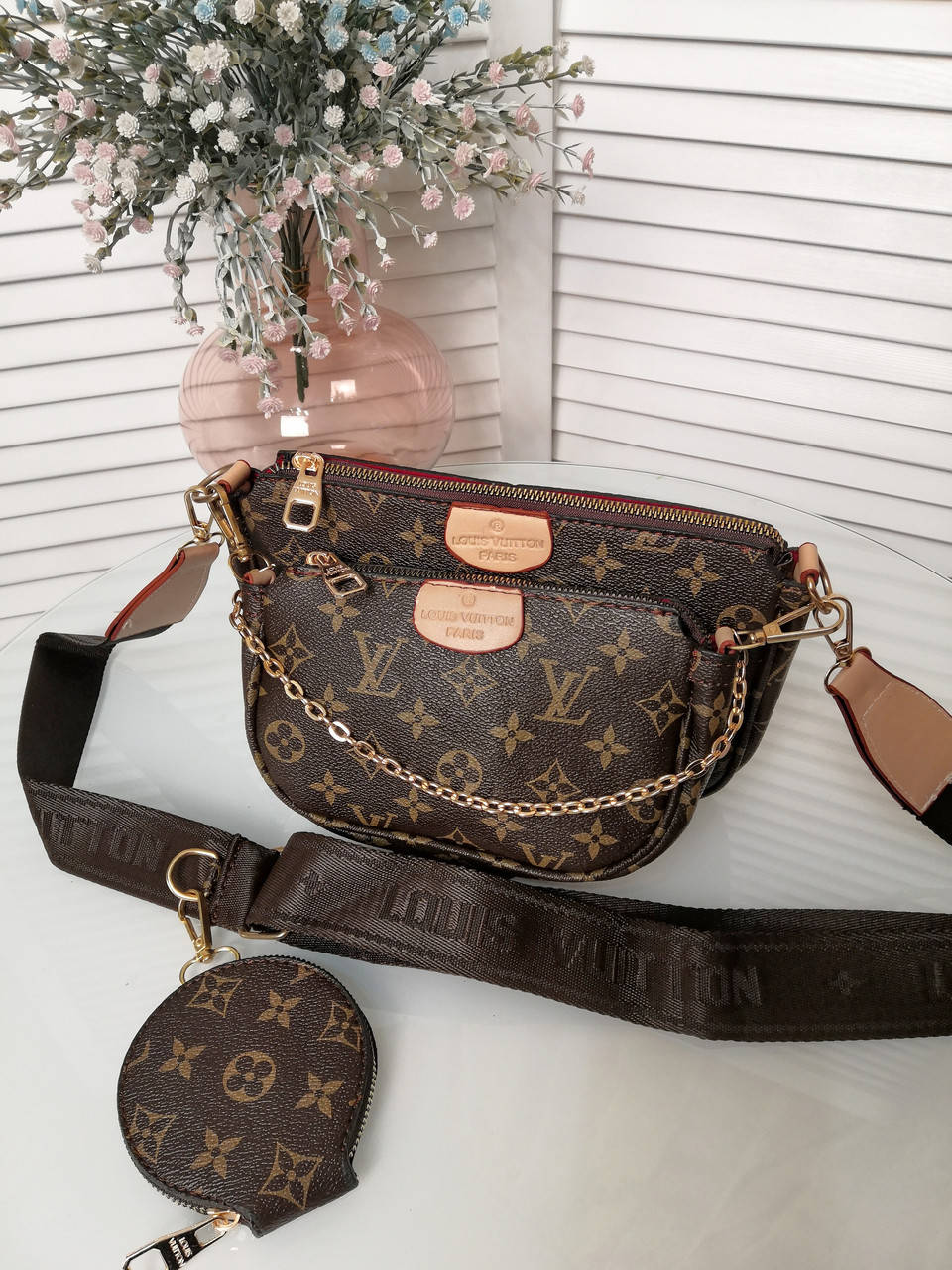 

Сумка женская в стиле Луи Витон / Louis Vuitton 3 в 1, Коричневый