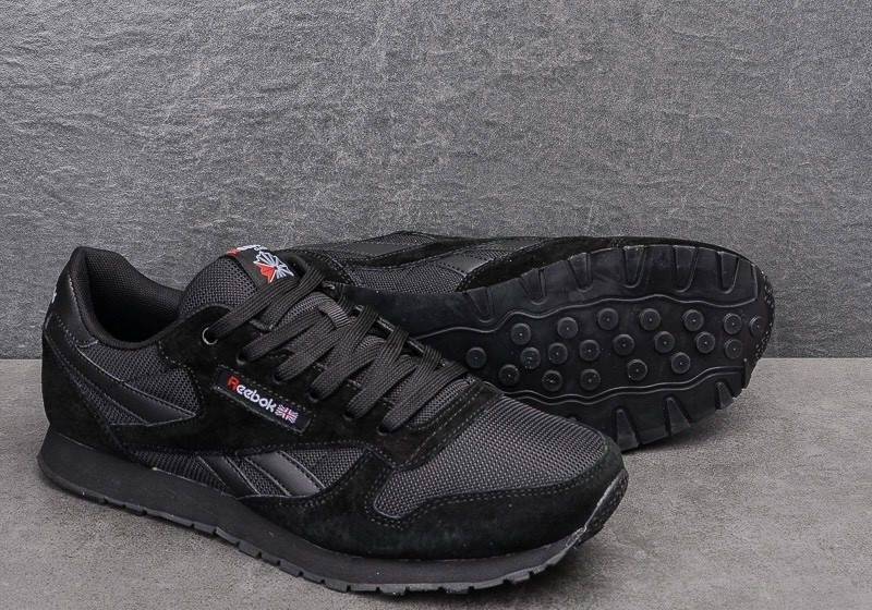 

Кроссовки мужские чёрные Reebok 42, Черный