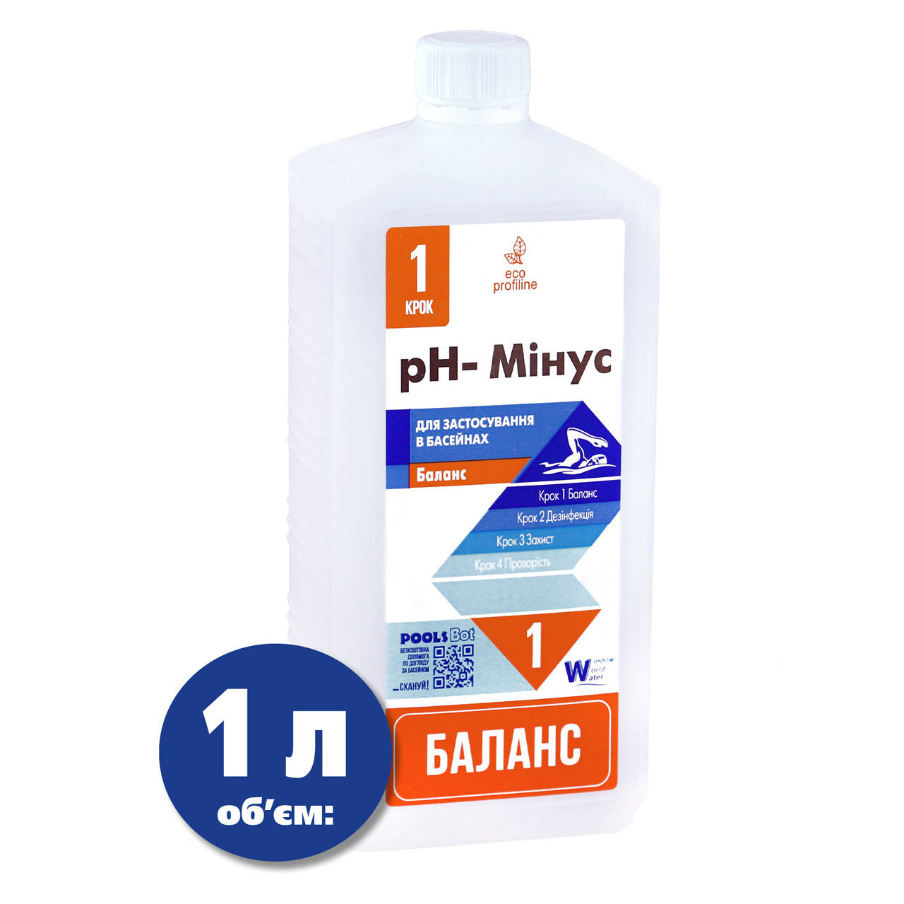 

Средство для коррекции уровня pH Water World Window рН- (минус) жидкий 1л