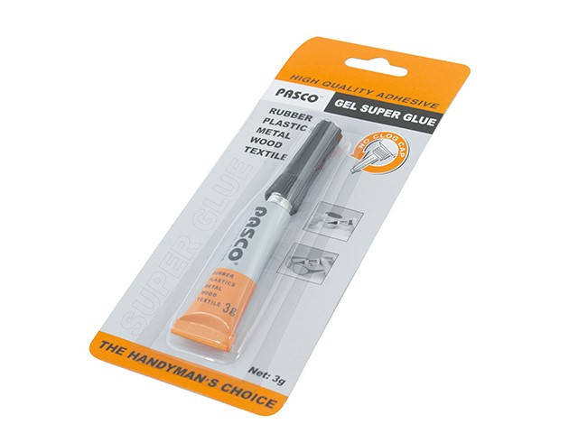 

Суперклей "Pasco" №С-007-1/С-007-2/9675 3гр гель на бліст.(24)(576)