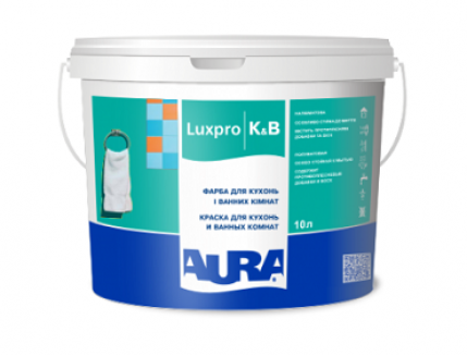 

Моющаяся краска для кухонь Aura Luxpro K&B 2,5л. полуматовая, Белый