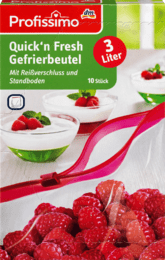 

Пакеты для заморозки продуктов Profissimo Quick’n Fresh Gefrierbeutel 3l, 10 шт