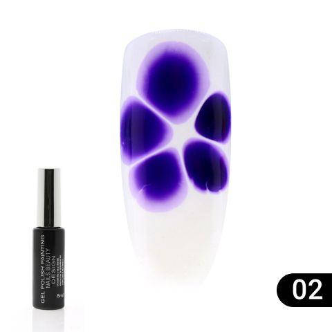 

Гель лак Flowers Global Fashion, с эффектом растекания (по мокрому), 8 мл 02