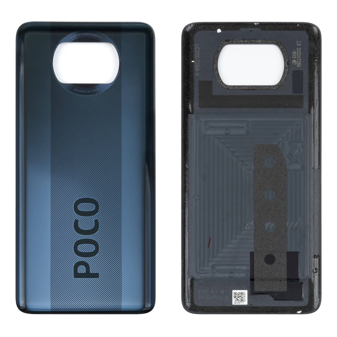 

Задняя крышка XIAOMI Poco X3 серая, Серый