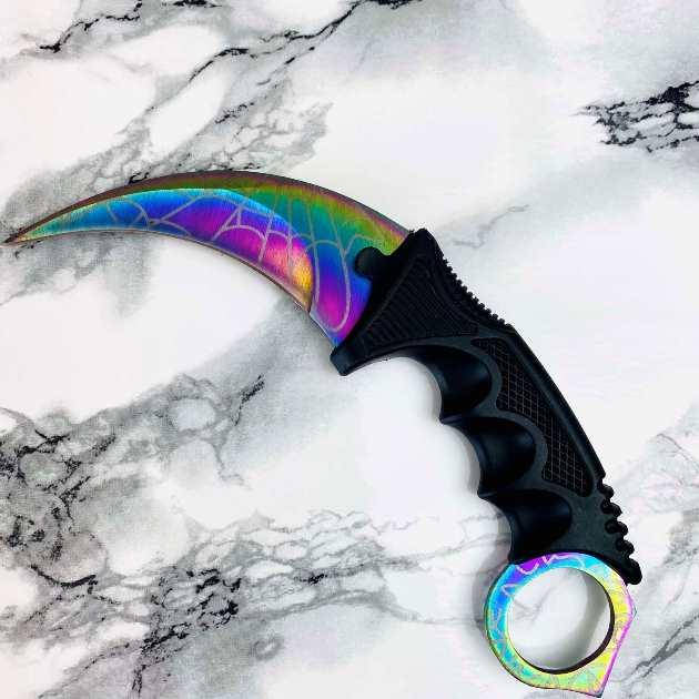 

Нож Керамбит с чехлом Karambit хамелеон, Черный