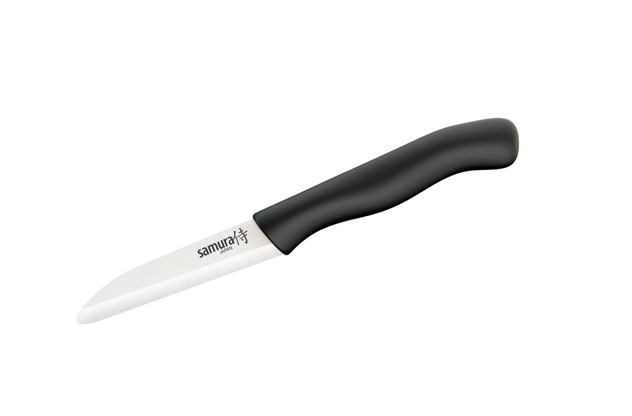 

НОЖ КУХОННЫЙ ОВОЩНОЙ КЕРАМИЧЕСКИЙ, ЧЕРНЫЙ, 75 ММ, SAMURA "ECO-CERAMIC" SC-0011BL