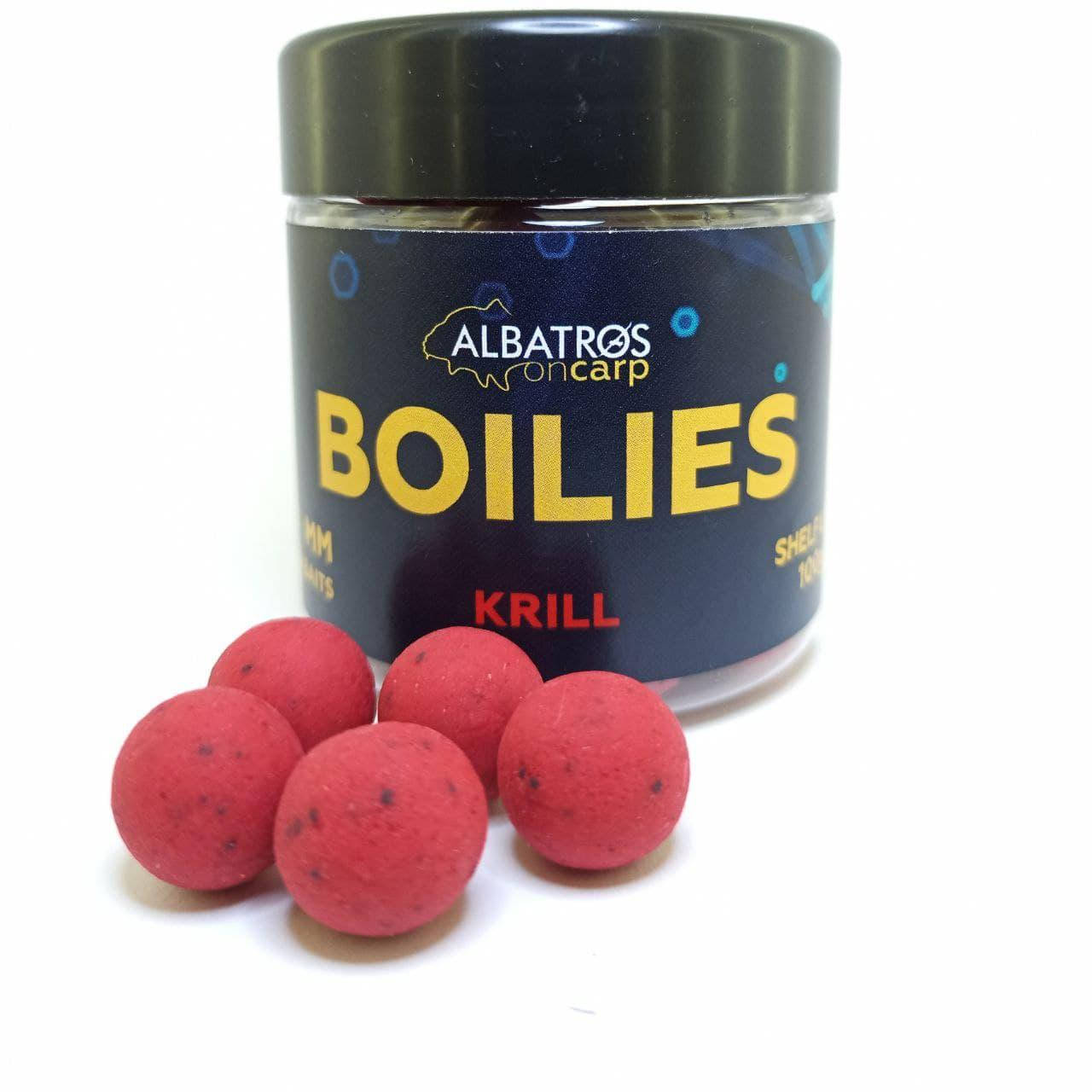 

Бойлы насадочные вареные Krill (КРИЛЬ) 16 мм "Albatros"