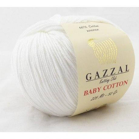 

Пряжа Gazzal BabyCotton 3432, Белый