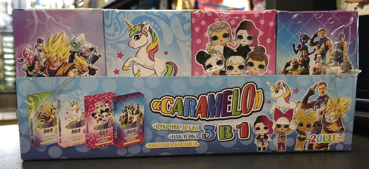 

Сахарное драже Caramelo 3 в 1