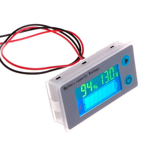 

Индикатор заряда аккумулятора % вольтметр 10-100В Li-ion LiFePO4 Pb