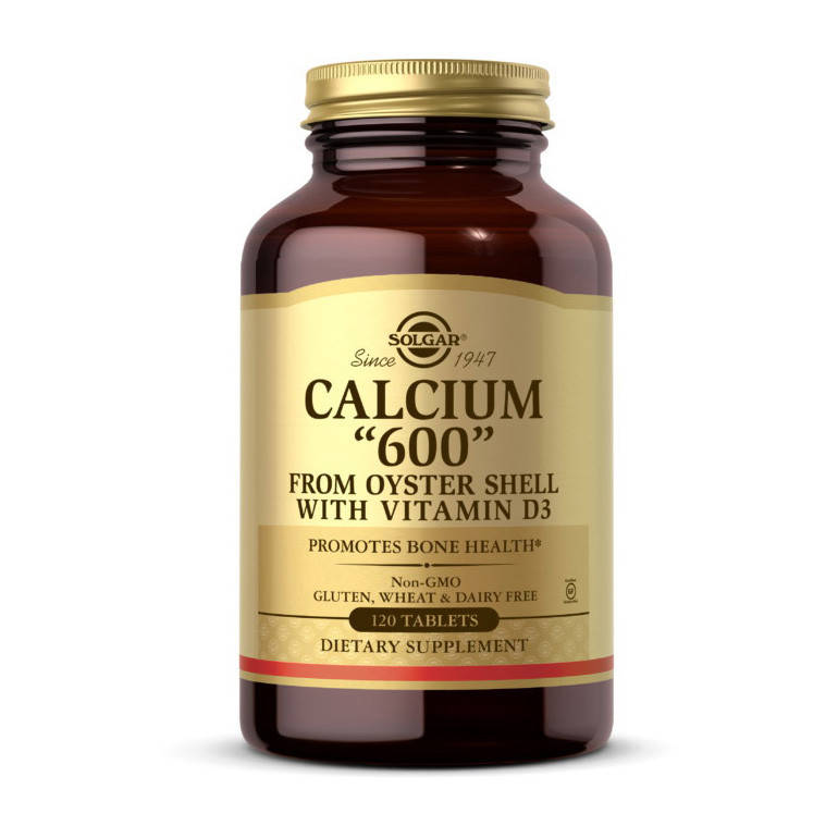 

Solgar Calcium "600" from oyster shell with vit D3 120 tabs, кальций из устричных раковин