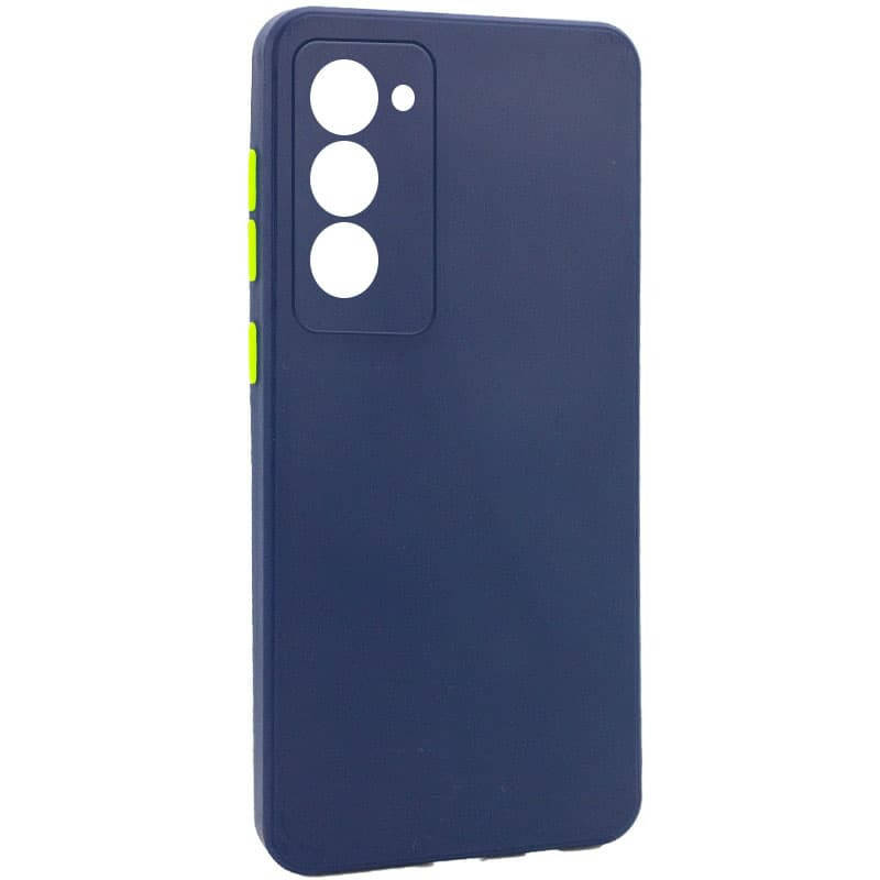 

Матовый чехол с защитой на камеру на TECNO Camon 18 / TECNO Camon 18P синий Матовый чехол с защитой на камеру