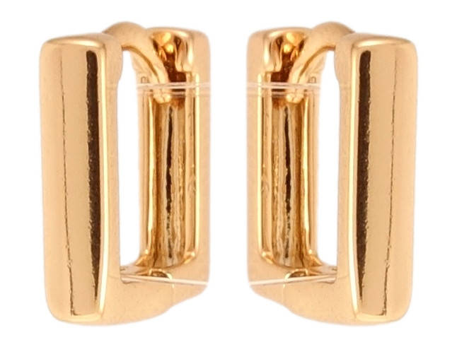 

Серьги детские Xuping Позолота 18K замок колечки "Квадратные"