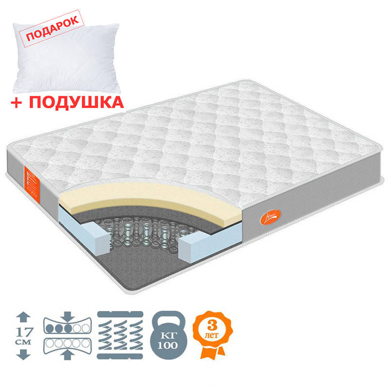 

Ортопедический односторонний матрас Classic Econom Homefort 70х200