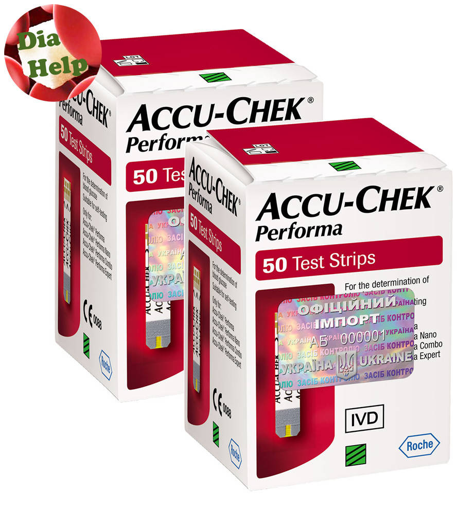 

Тест-полоски Акку Чек Перформа (Accu-Chek Performa) 2 упаковки - 100 штук