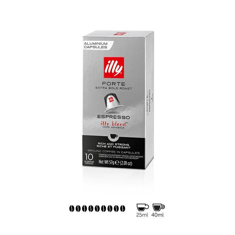 

Кофе в капсулах ILLY FORTE ESPRESSO 10 шт, совместимы с Nespresso*, 100% Арабика