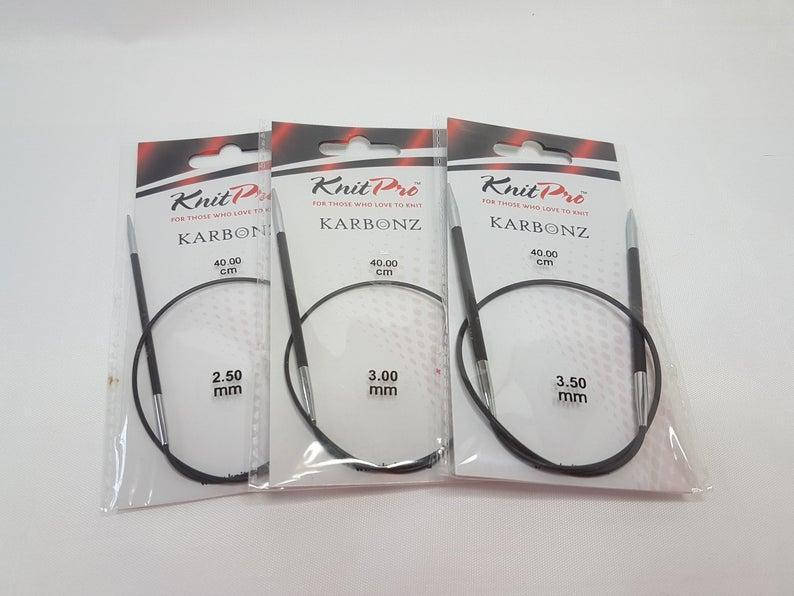 

Спиці кругові Karbonz KnitPro (Карбон КнітПро) 40 см 2,5 мм