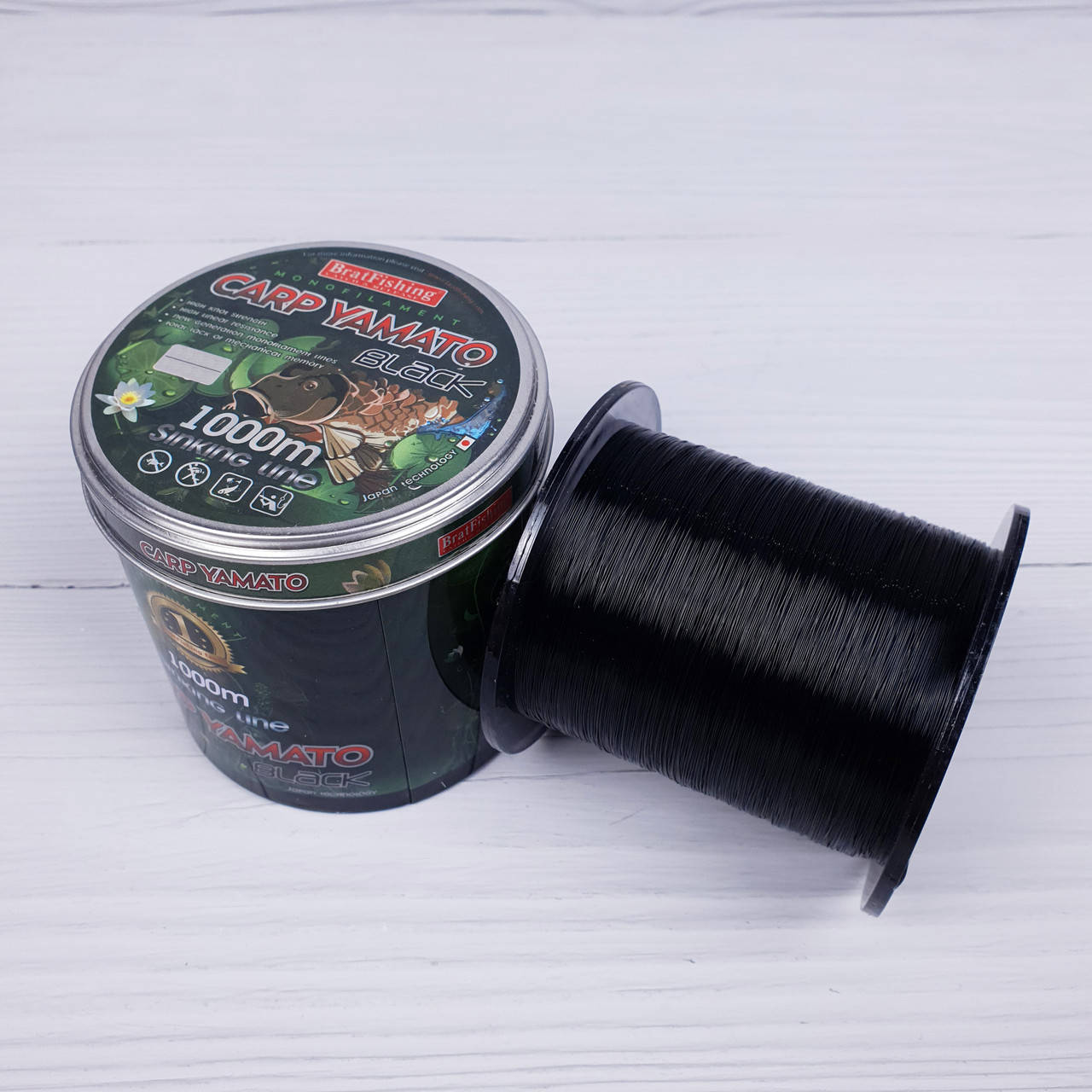 

Леска Carp Yamato Black 1000м 0.45мм 18.40кг, Черный
