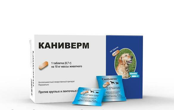 

Каниверм таблетки 0.7г №1, со вкусом рыбы.