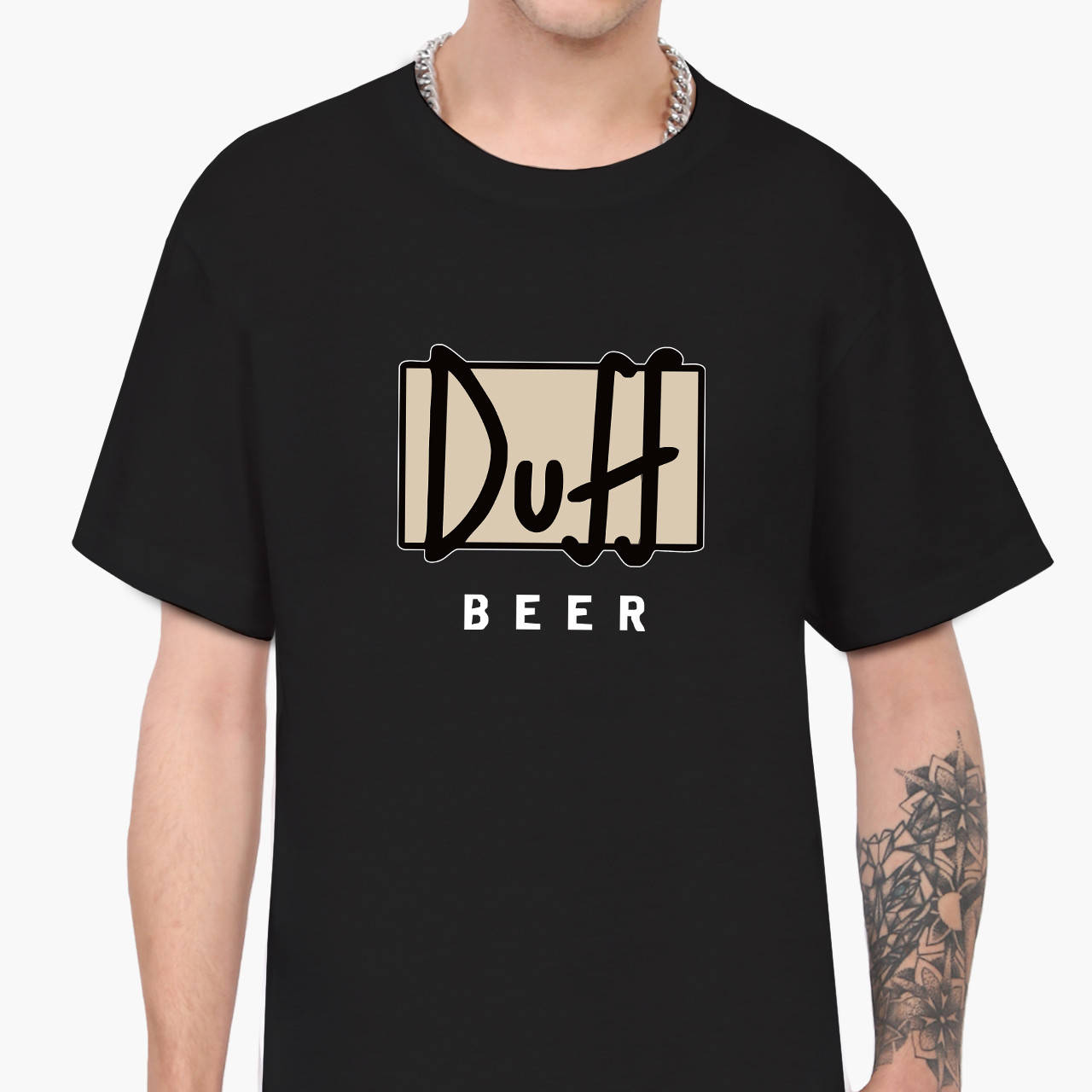 

Футболка мужская Симпсоны Дафф (The Simpsons Duff Beer) Черный (9223-1995)