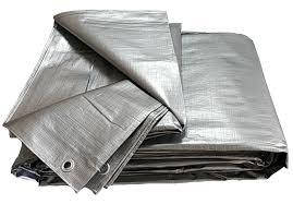 

Тент 3х5 плотность 160 тарпаулин Польша Plandeka Пландека цвет серебро с люверсами супер мощный, Серый