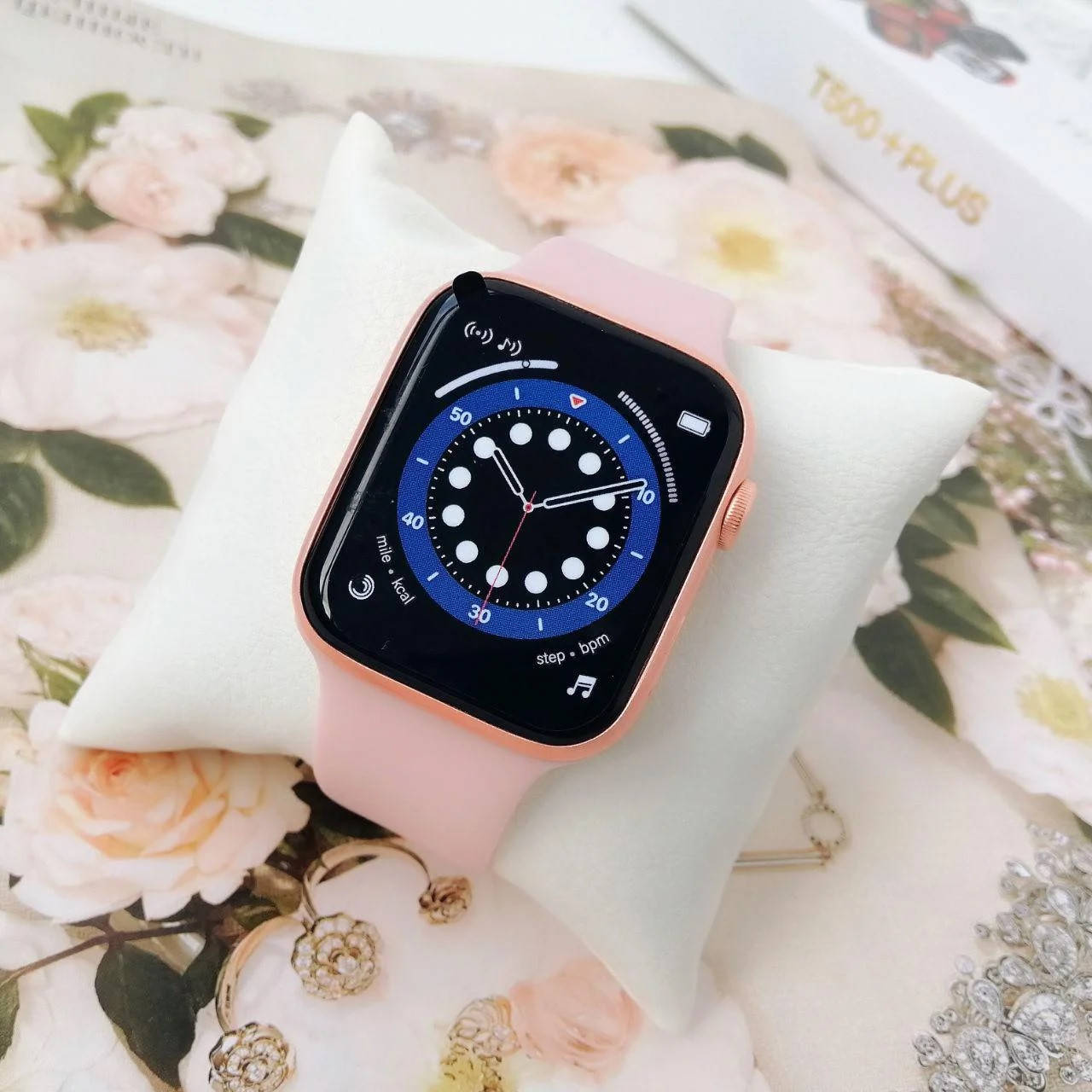

Умные Смарт Часы Smart Watch IWO T500 + Plus HiWatch 6 Розовые (Пудра) Pink Sand