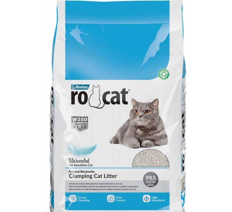 

Бентонитовый наполнитель Ro Cat Ро Кет Классик комкующийся для туалета, 5 л