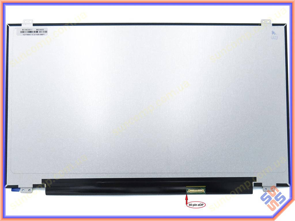 

Матрица 15.6" Slim eDP (1920*1080, IPS, 30pin справа, ушки сверху-снизу) MC156CS01-1, MC156CS08-1, Матовая.