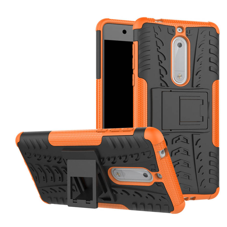 

PC + TPU чехол Armor для Nokia 5 (8 цветов) оранжевый