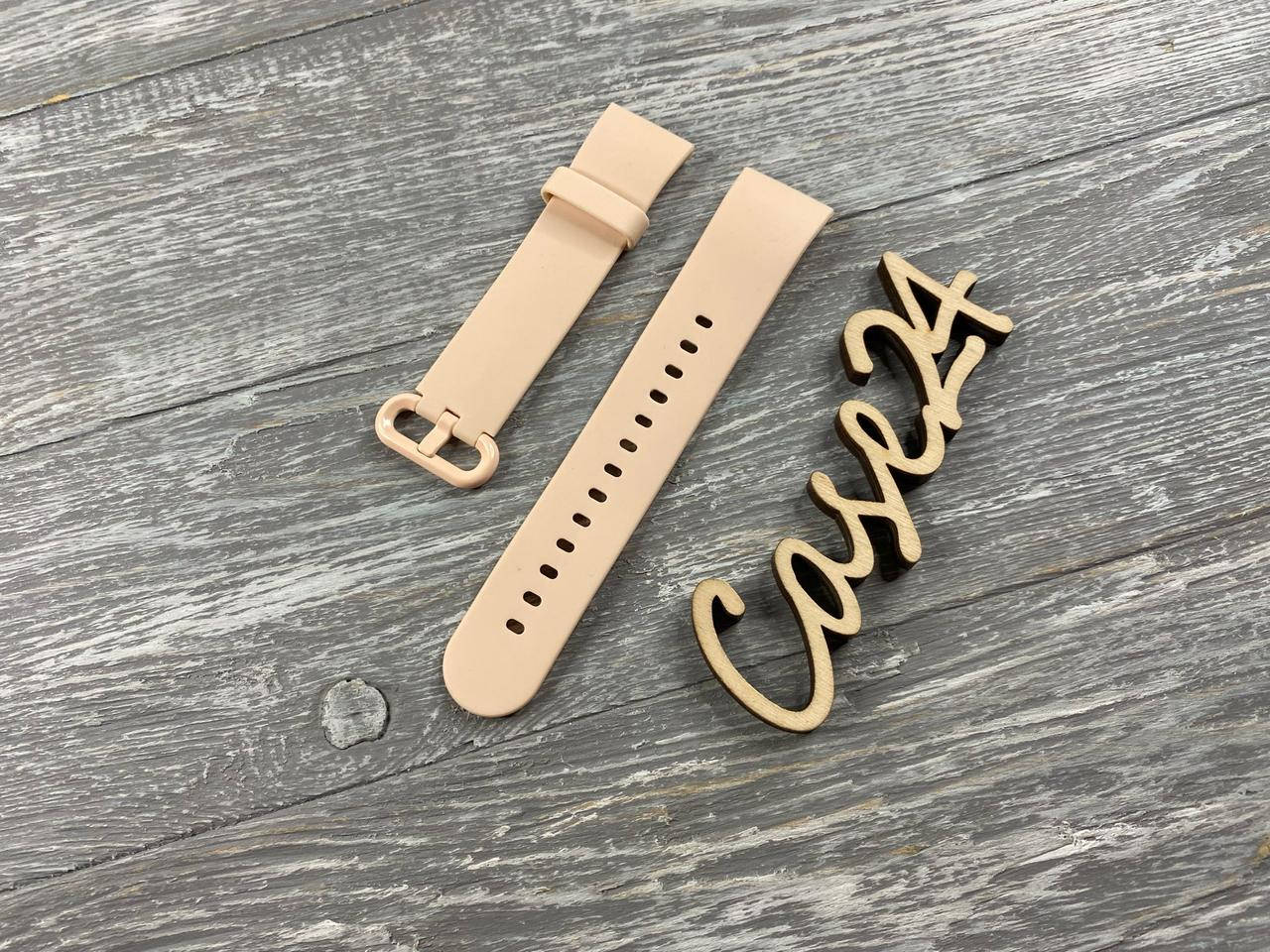 

Ремешок на Xiaomi Mi Watch Lite (5 цветов) бежевый