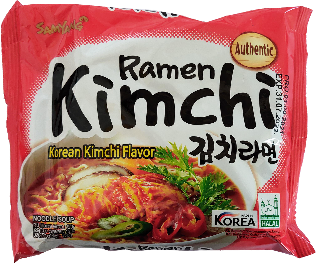 

Лапша Рамэн Кимчи 120г ТМ "SamYang"