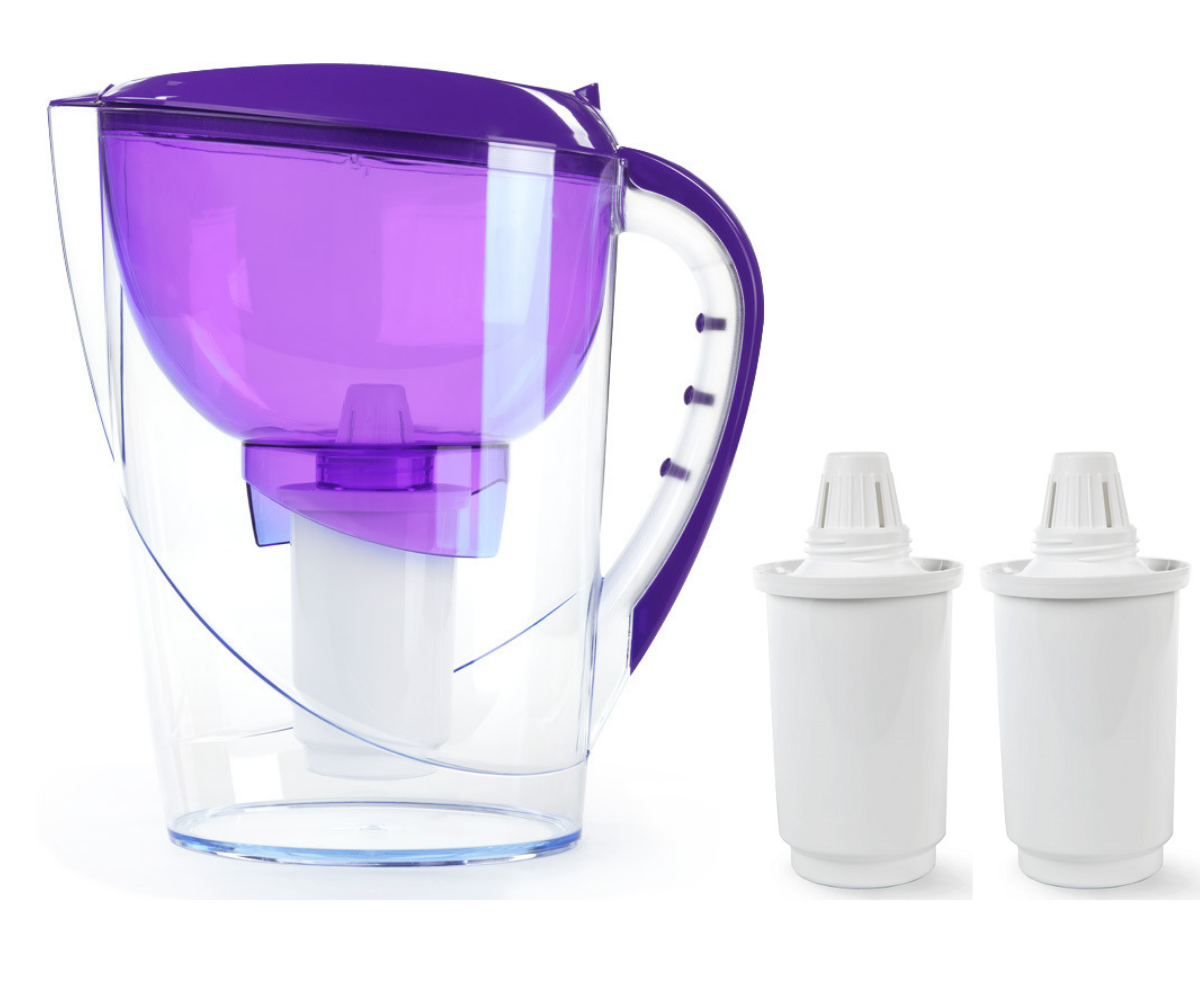 

Фильтр-кувшин для води Гейзер Корус 3,7 л Сиреневый (2 картриджа)