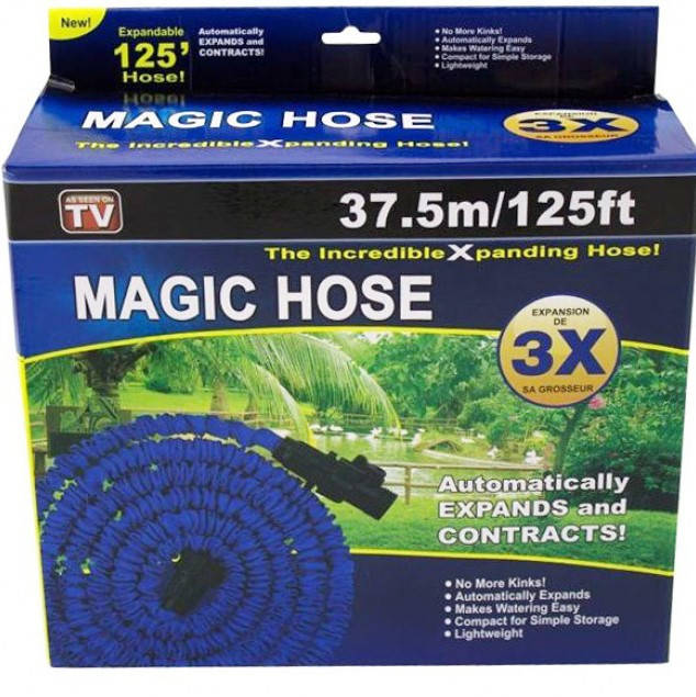 

Шланг Magic Hose 37,5 метров с распылителем для полива сада и огорода