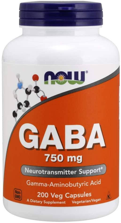 

Габа гамма-аминомасляная кислота Now Foods GABA 750mg 200 капсул