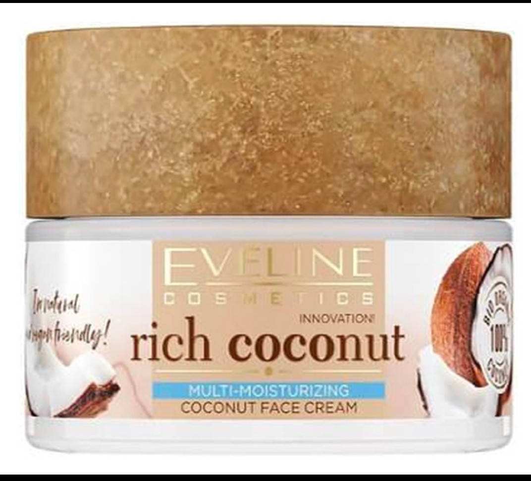 

Увлажняющий крем для лица с кокосом Eveline Cosmetics Rich Coconut Face Cream