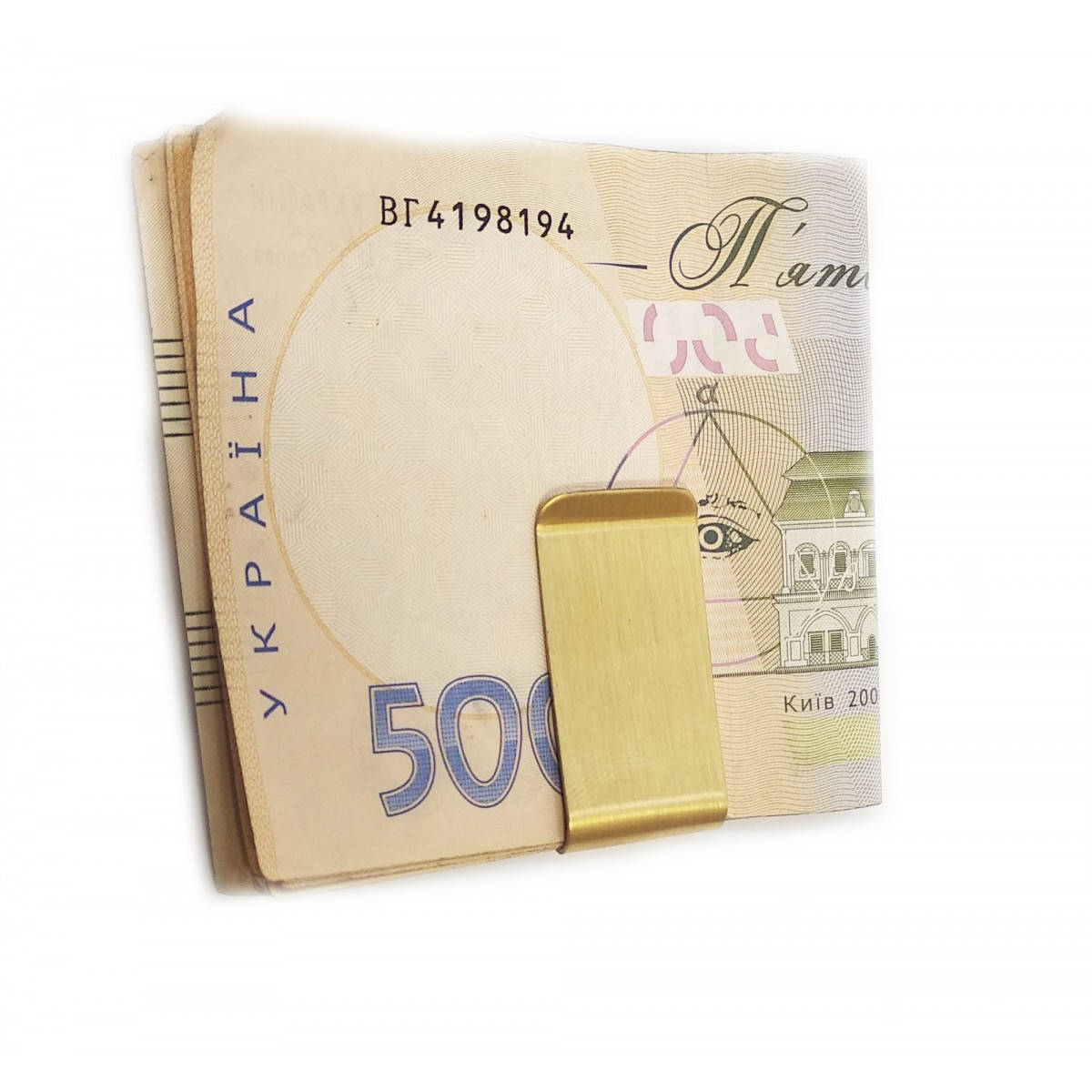 

Зажим для денег "золото" 5,5х2х0,6см (32064)