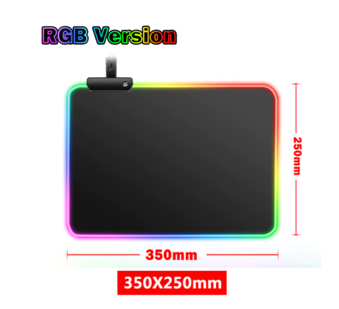 

Коврик для мыши RGB игровой, Черный